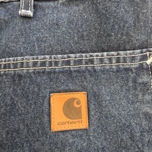 Carhartt Denim Collection Relaxed Fit Blue Wash Cargo Jeans Men W44 L32